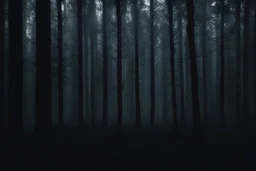 лес темный
