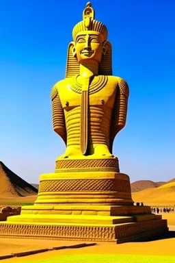 in the valley ok the kings in egypt a huge statue of bitcoin