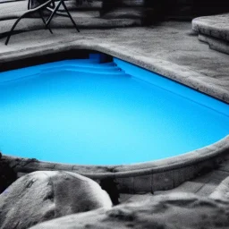 a close up of a pool with blue water, a photo by Carpoforo Tencalla, pinterest, net art, chillwave, creative commons attribution, sabattier filter