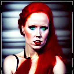 simone simons with poison ivy body face