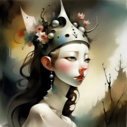 girl with a mask Yves Tanguy
