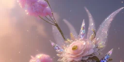 crystal subtle flower in a galactic ambiance beautiful fairy, transparent, delicate colors, in the foreground, full of details, smooth，soft light atmosphere, light effect，vaporwave colorful, concept art, smooth, extremely sharp detail, finely tuned detail, ultra high definition, 8 k, unreal engine 5, ultra sharp focus