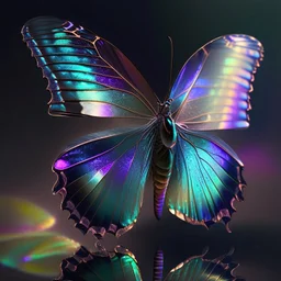 iridescent butterfly