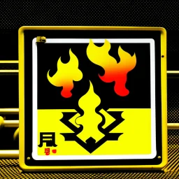 Tokyo Japan flammable liquids sign