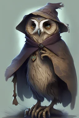 Northern Saw-whet Owlin Sorcerer from Dungeons and Dragons who is young, shy, and inexperienced.
