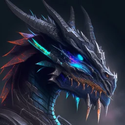 profile picture of a cyber-dragon