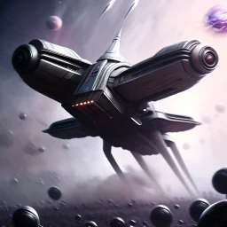 Space mothership, ridley scott style, metalic color, hyper realistic, blur