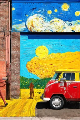 an eloquence that can emanate only from a love of the language; a street art mashup of Philip Guston imposed upon a Van Gogh landScape.