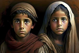 A boy and a girl from the time of Abraham