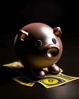 An image of a piggy bank filled with coins and dollar bills, symbolizing the importance of saving money.