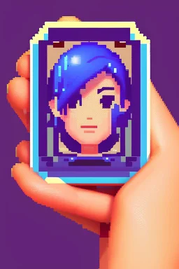 A tiny work of art in the palm of your hand - a coin with the visage of a pixel art character.each contour chosen with care, this masterpiece the essence of retro gaming nostalgia in a single glance.theblocky design of the character's head is a testament to the beauty that can be found in simplicity