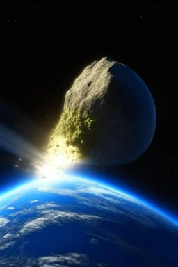 impact earth hit be large meteor