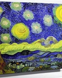 Landscape in Van Gogh style