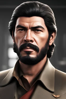 picture of che Guevara as a CEO. concept art in the style of adobe stock. hyperrealism 4K ultra HD unreal engine 5 photorealism