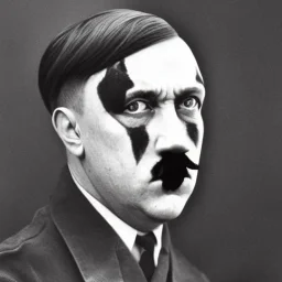 Adolf hitler selfportrait as a clown