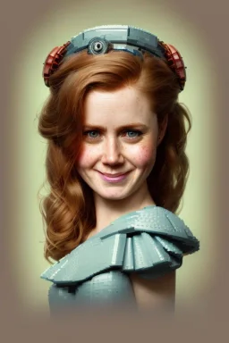 Portrait of happy amy adams, emily watson, lego, steampunk, lego, 8k resolution concept art portrait by Greg Rutkowski, Artgerm, WLOP, Alphonse Mucha dynamic lighting hyperdetailed intricately detailed Splash art trending on Artstation triadic colors Unreal Engine 5 volumetric lighting Splash art fantasy"