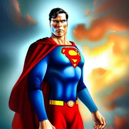 ultra detailed fullbody portrait of Cyborg Superman , extremely detailed digital painting, extremely detailed face,crystal clear eyes, in the style of robert e howard and pablo oliveira and Ken Kelley and Keith Parkinson , mystical colors, perfectly centered image, perfect composition, rim light, beautiful lighting,8k, stunning scene, raytracing