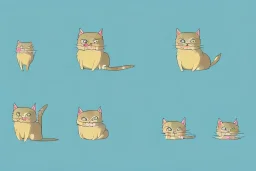 cute cat illustration isolated