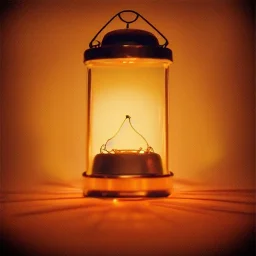 glowing fireflies in a lantern, many ghostly lights inside a belljar, fairy lights, polaroid, symmetry, bioluminescence, luminescent glow, moody, tender, photorealistic, octane render, golden hour