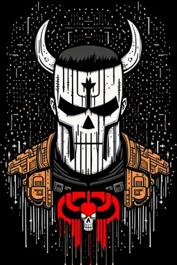 punisher sku;; gm in the style of Hiroshi Nagai