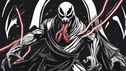 Cartoon venom jedi