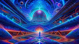 Trippy DMT interdimensional galaxy technology