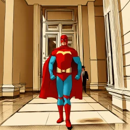 A superhero is also a hotel doorman.