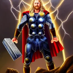 ultra detailed fullbody portrait in oil of Thor with mjolnir, extremely detailed digital painting, extremely detailed face,crystal clear eyes, in the style of Keith Parkinson and Ohrai Noriyoshi and Ken Kelley robert e howard and pablo oliveira , mystical colors, perfectly centered image, perfect composition, rim light, beautiful lighting,8k, stunning scene, raytracing