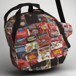 Sports bag for junk food fans