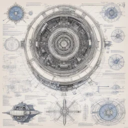 [real life version of a Dr. Seuss] Sketches, blueprint of futuristic, sci fi, hyperdrive engines, repair, matter and anti matter holding chamber, equations for calibrating warp engine, star drive engines, placement besides ship, formulas and annotations, schematic by parts, golden ratio, fake detail, trending pixiv fanbox, style of makoto shinkai, studio ghibli genshin, impact, james gilleard, George A. Trish from StateCorp, greg rutkowski, chiho aoshi This is a concept sheet for the spacecraft