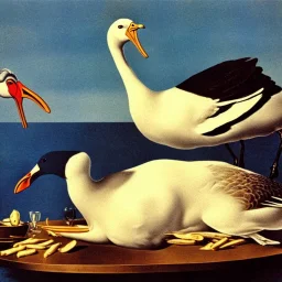 roast goose in style of dali