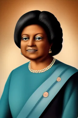 Female president 2068, attractive portrait