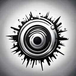 post-apocalyptic new and shiny blink vector icon in white color over the back background, stylized