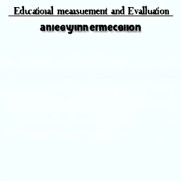 Educational measurement and evaluation