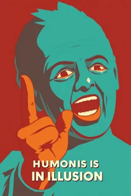 humor is an illusion propaganda poster