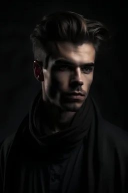 Portrait of Dark Trait classical Male model