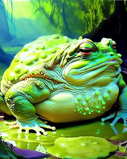 giant slime covered toad