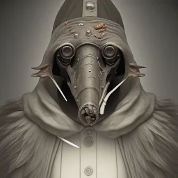 plague doctor, horror, hyperrealism