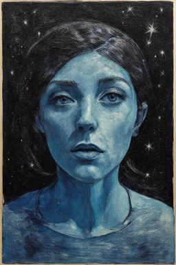 the stars above, in the style of Man Ray