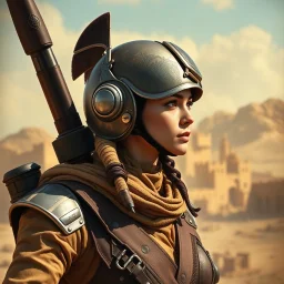 Female fighter pilot of ancient Babylon.