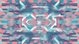 digital glitch pattern snowflake geometric abstraction