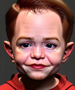 Robert pattinson toddler, full body, soft skin, dramatic lighting, hyper realistic