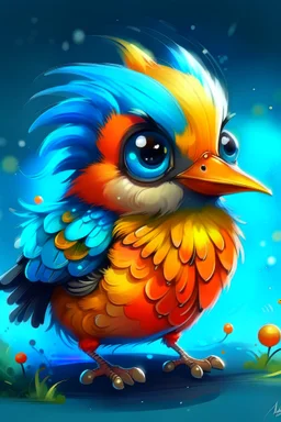 Another cute one, I can't help myself ;) MJ P: colorful chibi bird, digital art, hyper-realistic, trending on artstation, highly detailed, style of greg rutkowski, no background, UHD