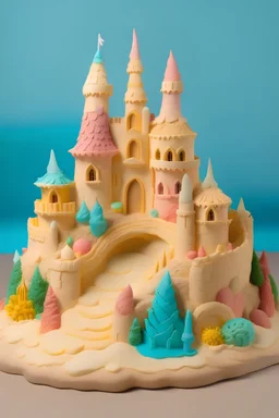 fairyland sandcastle with light colours