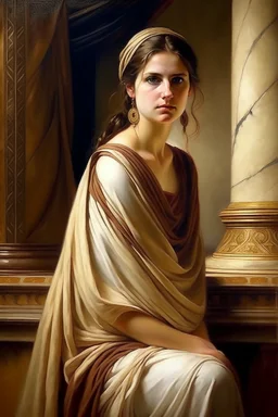 greek woman painting neoclassism traditional