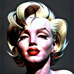 Realistic image portrait, Marylin Monroe, highly detailed, concept art, unreal engine 5, ray tracing, RTX, lumen lighting, ultra detail, volumetric lighting, 3d, finely drawn, high definition, high resolution.