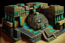 Escher jeweled Mayan nuclear station