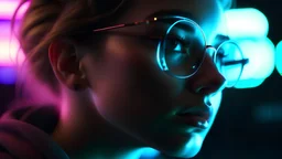 Photoreal magnificent neon vibes addicted to love, as seen through a glass, by lee jeffries, photorealistic, bokeh masterpiece smooth shading, ultra detailed, high resolution, cinematic, unreal 6, subtle shadows, octane render, 8k, cinema 4d, HDR, dust effect, vivid colors