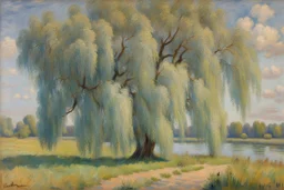 aquamarine, clouds, willow tree, claude monet, and emile claus impressionism paintings