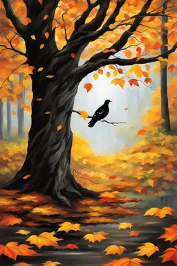 autumn has come among the trees dove nest It escapes from the rain the sun of sadness with all his pride Behind the black cloud She cries lovingly